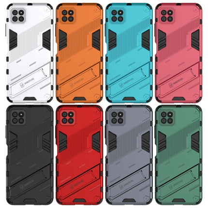 Punk Armor 2 in 1 PC + TPU Shockproof Case with Invisible Holder, For Samsung Galaxy A22 5G