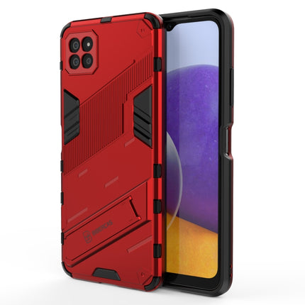 Punk Armor 2 in 1 PC + TPU Shockproof Case with Invisible Holder, For Samsung Galaxy A22 5G