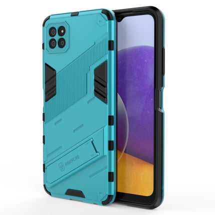 Punk Armor 2 in 1 PC + TPU Shockproof Case with Invisible Holder, For Samsung Galaxy A22 5G