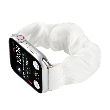 Shell Pattern Hair Ring Cloth Watch Strap, For Apple Watch Ultra 49mm / Series 8&7 45mm / SE 2&6&SE&5&4 44mm / 3&2&1 42mm, For Apple Watch Series 8&7 41mm / SE 2&6&SE&5&4 40mm / 3&2&1 38mm                                                                ...