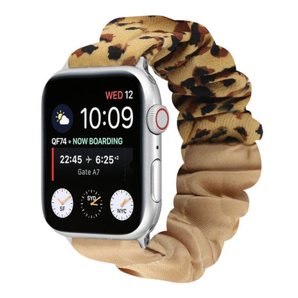 Butterfly Pattern Hair Ring Cloth Watch Strap, For Apple Watch Ultra 49mm / Series 8&7 45mm / SE 2&6&SE&5&4 44mm / 3&2&1 42mm