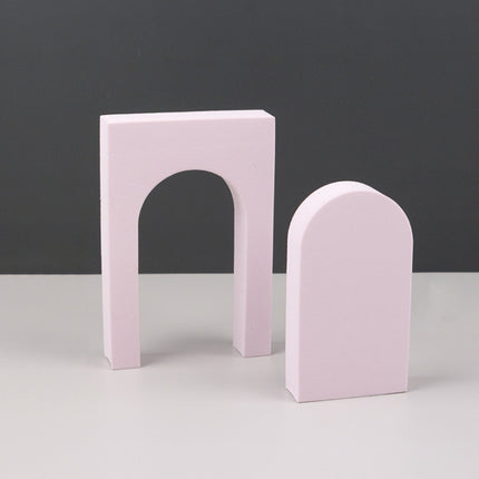 Geometric Cube Solid Color Photography Photo Background Table Shooting Foam Props, 10 x 6cm Cylinder, 7.6 x 6cm Cylinder, Ladder Combo Kits, Cuboid Doo