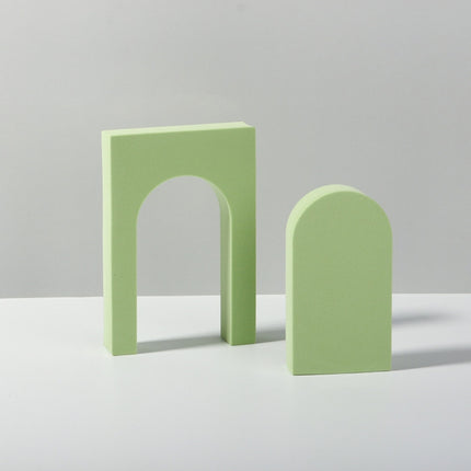 Geometric Cube Solid Color Photography Photo Background Table Shooting Foam Props, 10 x 6cm Cylinder, 7.6 x 6cm Cylinder, Ladder Combo Kits, Cuboid Doo
