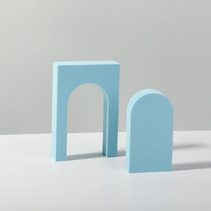 Geometric Cube Solid Color Photography Photo Background Table Shooting Foam Props, 10 x 6cm Cylinder, 7.6 x 6cm Cylinder, Ladder Combo Kits, Cuboid Doo