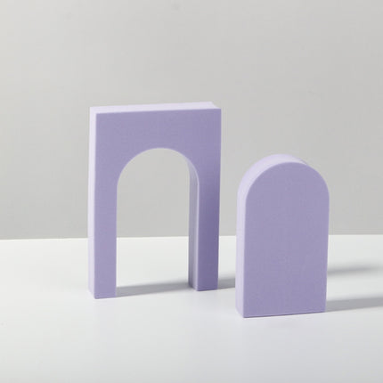 Geometric Cube Solid Color Photography Photo Background Table Shooting Foam Props, 10 x 6cm Cylinder, 7.6 x 6cm Cylinder, Ladder Combo Kits, Cuboid Doo
