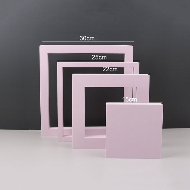 Geometric Cube Solid Color Photography Photo Background Table Shooting Foam Props, 7.6 x 6cm Cylinder, Round Combo Kits, 18 x 2cm Hexagon, 2 x Triangles Combo Kits