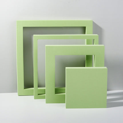 Geometric Cube Solid Color Photography Photo Background Table Shooting Foam Props, 7 x 7 x 6cm Cuboid, Cube Embedded Combo Kits, 2 x Door Combo Kits, Cuboid Door Combo Kits