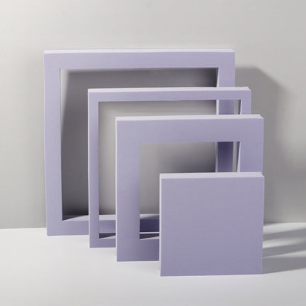 Geometric Cube Solid Color Photography Photo Background Table Shooting Foam Props, 7 x 7 x 6cm Cuboid, Cube Embedded Combo Kits, 2 x Door Combo Kits, Cuboid Door Combo Kits