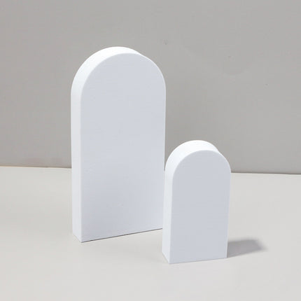 Geometric Cube Solid Color Photography Photo Background Table Shooting Foam Props, 7 x 7 x 6cm Cuboid, Cube Embedded Combo Kits, 2 x Door Combo Kits, Cuboid Door Combo Kits