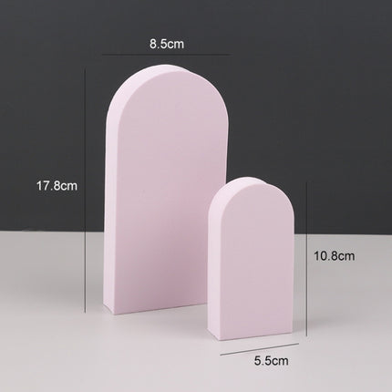 Geometric Cube Solid Color Photography Photo Background Table Shooting Foam Props, 7cm Round Ball + 5cm Round Ball, 7 x 7 x 6cm Cuboid, Cube Embedded Combo Kits, Cuboid Door Combo Kits