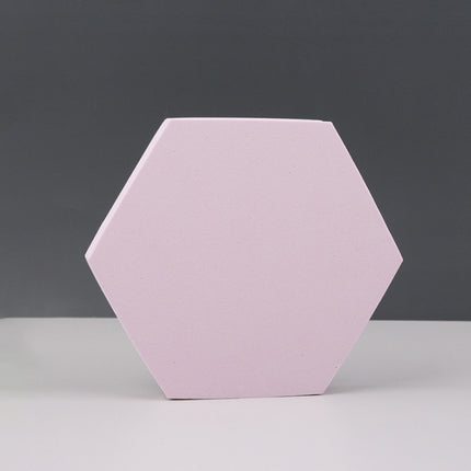 Geometric Cube Solid Color Photography Photo Background Table Shooting Foam Props, Round Combo Kits, 18 x 2cm Hexagon, 2 x Triangles Combo Kits, 7cm Round Ball + 5cm Round Ball