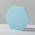 18 x 2cm Hexagon / Light Blue