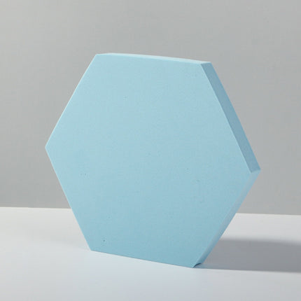 Geometric Cube Solid Color Photography Photo Background Table Shooting Foam Props, Round Combo Kits, 18 x 2cm Hexagon, 2 x Triangles Combo Kits, 7cm Round Ball + 5cm Round Ball