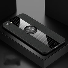 XINLI Stitching Cloth Textue Shockproof TPU Protective Case with Ring Holder