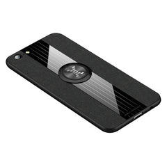 XINLI Stitching Cloth Textue Shockproof TPU Protective Case with Ring Holder