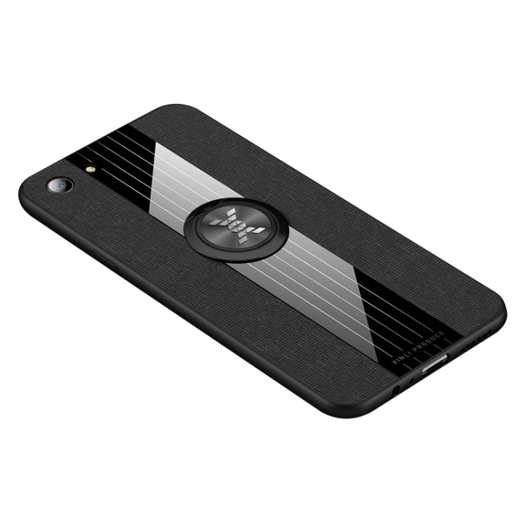 XINLI Stitching Cloth Textue Shockproof TPU Protective Case with Ring Holder, For OPPO A83, For OPPO R9 Plus, For OPPO R9S, For OPPO R9S Plus, For OPPO R11