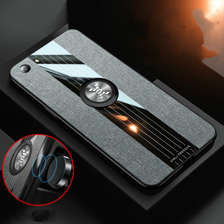 XINLI Stitching Cloth Textue Shockproof TPU Protective Case with Ring Holder, For OPPO A83, For OPPO R9 Plus, For OPPO R9S, For OPPO R9S Plus, For OPPO R11