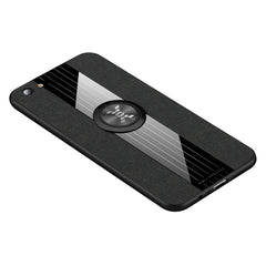 XINLI Stitching Cloth Textue Shockproof TPU Protective Case with Ring Holder