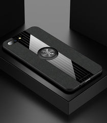 XINLI Stitching Cloth Textue Shockproof TPU Protective Case with Ring Holder, For OPPO R11 Plus, For OPPO R11S, For OPPO R11S Plus, For OPPO R15 Standard Edition