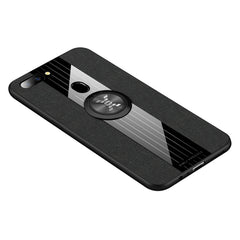 XINLI Stitching Cloth Textue Shockproof TPU Protective Case with Ring Holder
