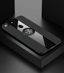 XINLI Stitching Cloth Textue Shockproof TPU Protective Case with Ring Holder