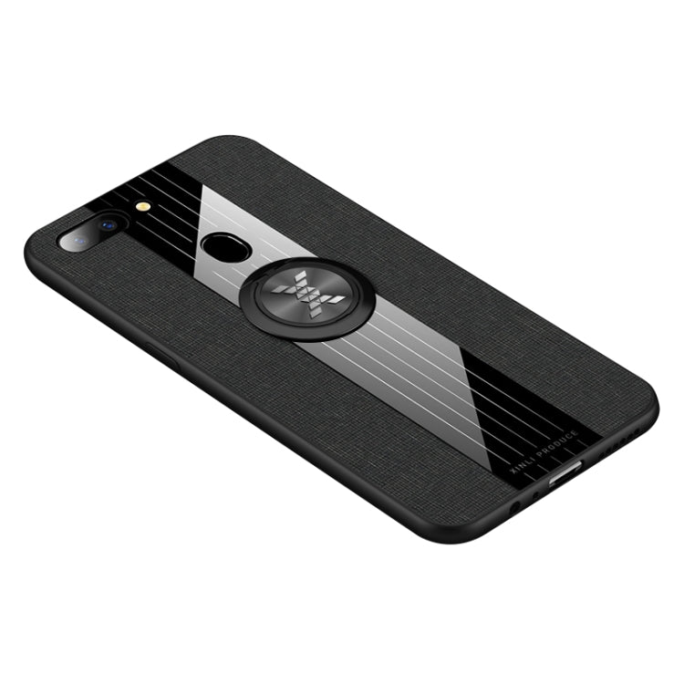 XINLI Stitching Cloth Textue Shockproof TPU Protective Case with Ring Holder, For OPPO R15 Dream Mirror Edition, For OPPO Realme Q, For OPPO Realme X / K3, For OPPO Realme X Lite