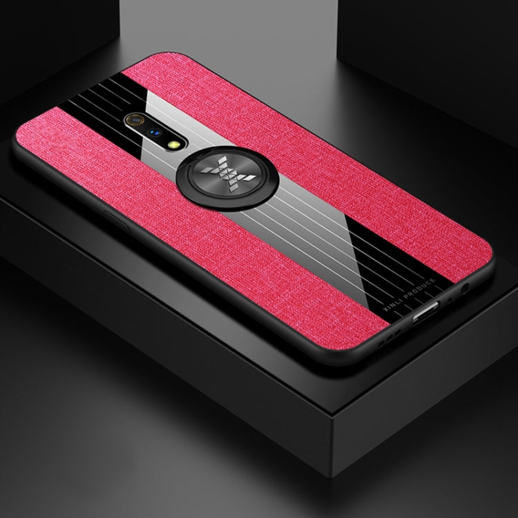 XINLI Stitching Cloth Textue Shockproof TPU Protective Case with Ring Holder
