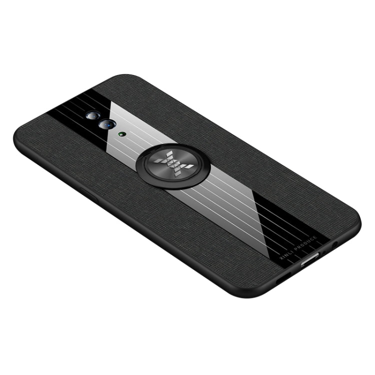 XINLI Stitching Cloth Textue Shockproof TPU Protective Case with Ring Holder, For OPPO Reno, For OPPO Reno 2, For OPPO Reno Z