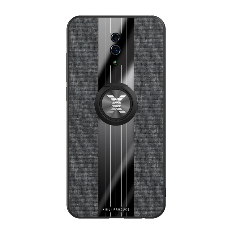 XINLI Stitching Cloth Textue Shockproof TPU Protective Case with Ring Holder, For OPPO Reno, For OPPO Reno 2, For OPPO Reno Z