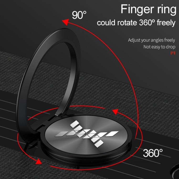 XINLI Stitching Cloth Textue Shockproof TPU Protective Case with Ring Holder, For OPPO Reno, For OPPO Reno 2, For OPPO Reno Z