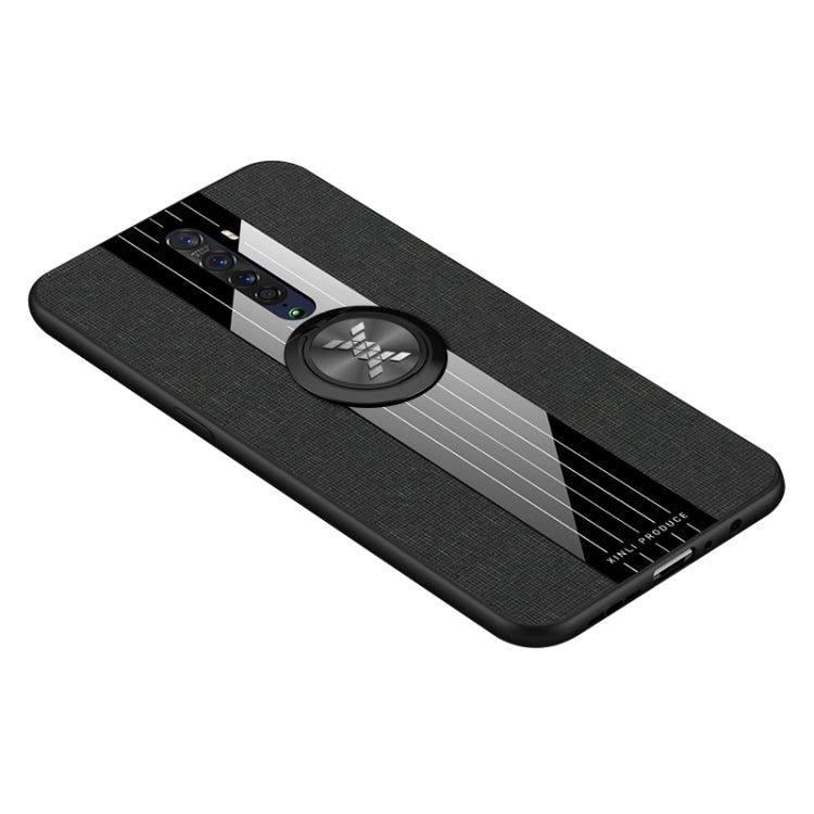 XINLI Stitching Cloth Textue Shockproof TPU Protective Case with Ring Holder