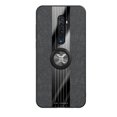 XINLI Stitching Cloth Textue Shockproof TPU Protective Case with Ring Holder