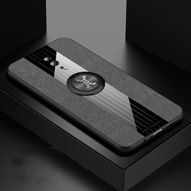 XINLI Stitching Cloth Textue Shockproof TPU Protective Case with Ring Holder, For OPPO Reno, For OPPO Reno 2, For OPPO Reno Z