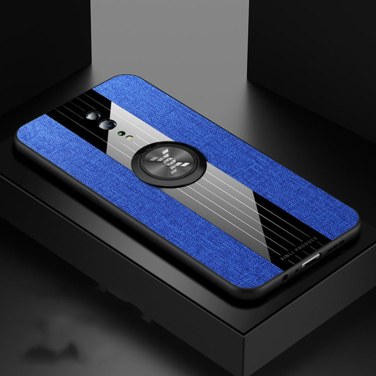 XINLI Stitching Cloth Textue Shockproof TPU Protective Case with Ring Holder