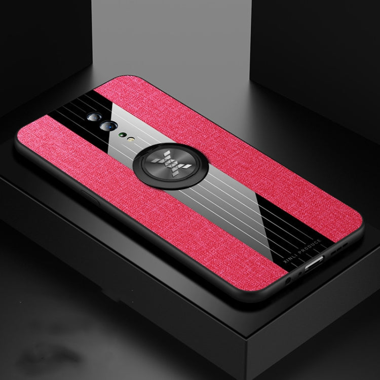 XINLI Stitching Cloth Textue Shockproof TPU Protective Case with Ring Holder