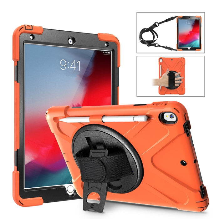 Funda protectora de silicona y PC a prueba de golpes, colorida, con soporte, correa para el hombro, correa para la mano y ranura para bolígrafo, para iPad Pro 10.5