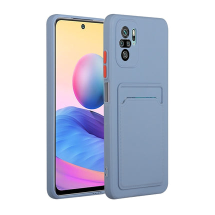 Card Slot Design Shockproof TPU Protective Case, For Xiaomi Redmi Note 10, For Xiaomi Redmi Note 10 5G