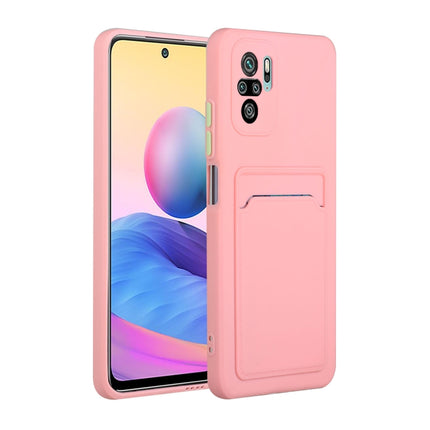 Card Slot Design Shockproof TPU Protective Case, For Xiaomi Redmi Note 10, For Xiaomi Redmi Note 10 5G