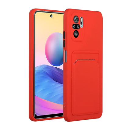 Card Slot Design Shockproof TPU Protective Case, For Xiaomi Redmi Note 10, For Xiaomi Redmi Note 10 5G
