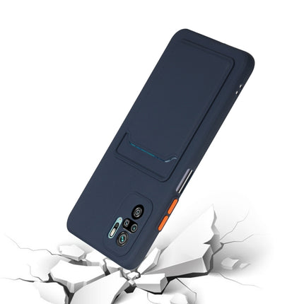 Card Slot Design Shockproof TPU Protective Case, For Xiaomi Redmi Note 10 Pro