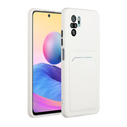 Card Slot Design Shockproof TPU Protective Case, For Xiaomi Redmi Note 10 Pro