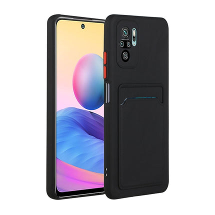 Card Slot Design Shockproof TPU Protective Case, For Xiaomi Redmi Note 10 Pro