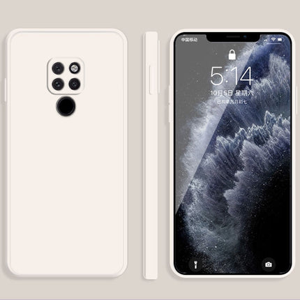 Solid Color Imitation Liquid Silicone Straight Edge Dropproof Full Coverage Protective Case, For Huawei Mate 20, For Huawei Mate 20 Pro