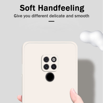 Solid Color Imitation Liquid Silicone Straight Edge Dropproof Full Coverage Protective Case, For Huawei Mate 20, For Huawei Mate 20 Pro