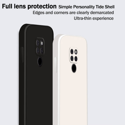 Solid Color Imitation Liquid Silicone Straight Edge Dropproof Full Coverage Protective Case, For Huawei Mate 20, For Huawei Mate 20 Pro