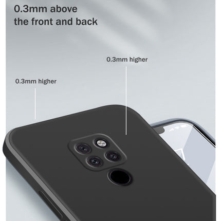 Solid Color Imitation Liquid Silicone Straight Edge Dropproof Full Coverage Protective Case, For Huawei Mate 20, For Huawei Mate 20 Pro