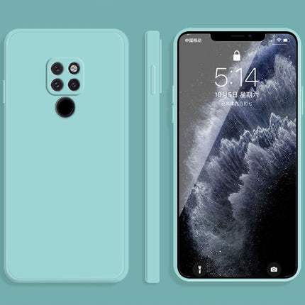 Solid Color Imitation Liquid Silicone Straight Edge Dropproof Full Coverage Protective Case, For Huawei Mate 20, For Huawei Mate 20 Pro