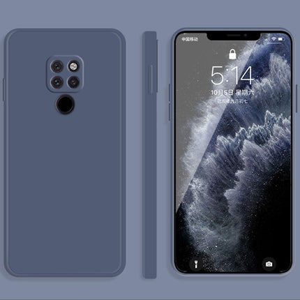 Solid Color Imitation Liquid Silicone Straight Edge Dropproof Full Coverage Protective Case, For Huawei Mate 20, For Huawei Mate 20 Pro