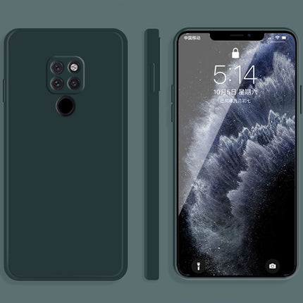 Solid Color Imitation Liquid Silicone Straight Edge Dropproof Full Coverage Protective Case, For Huawei Mate 20, For Huawei Mate 20 Pro