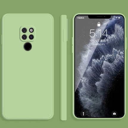 Solid Color Imitation Liquid Silicone Straight Edge Dropproof Full Coverage Protective Case, For Huawei Mate 20, For Huawei Mate 20 Pro